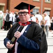 Adrian Craddock graduated after studying for four years to be a mental health nurse