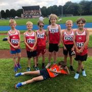 Younger members of the Warrington team that competed in the Cheshire League at Victoria Park