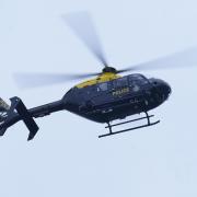 The police helicopter was scrambled above Warrington