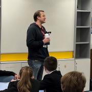 Thriller writer Rob Parker visited Padgate Academy for the day