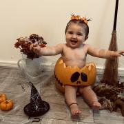 Has your child dressed up for Halloween like Sienna Lois Doodson, aged nine months, from Great Sankey?