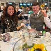 Rebecca and David Fryer celebrating winning a hat trick at the Taste Cheshire Awards this year