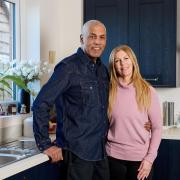 Tony and Amanda in their new kitchen