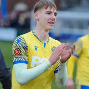 Kacper Pasiek has played six times for Warrington Town since joining on loan from Preston North End