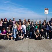 Priestley College Students on their recent trip to San Francisco.