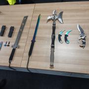 The items were recovered following a search