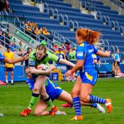 Grace Wray makes a strong run during Saturday's defeat at Leeds Rhinos