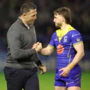 Sam Burgess with Adam Holroyd before the game against Hull FC earlier this year
