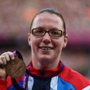Prescott with her Paralympic bronze