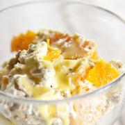Zesty: Clementine curd and cinnamon mess