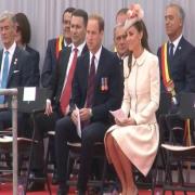 Prince William was joined by wife Kate at the Allies' Memorial at Cointe.