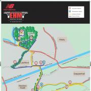 The 10k route for the race