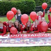 St Matthew's CE Primary School pupils have been celebrating their 'outstanding' Ofsted report
