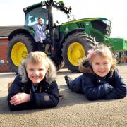 Farmer Rob Cross with Seth Phillipson and Sophie Clarke DG_435001