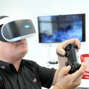 Jamie Campbell visits virtual reality to try out Super Stardust Ultra VR