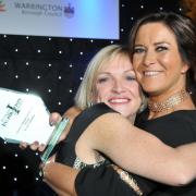 Melanie O’Neill with best friend Nicola Leadbetter at the 2016 Inspiration Awards