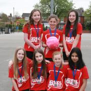 The school's year six netball team finished in second place