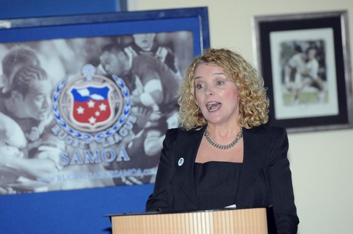 an Souness, chairman of Warrington's Rugby League World Cup 2013 steering group, and assistant director for neighbourhood and cultural services at Warrington Brough council said she is looking forward to giving the Samoan team a warm Warrington welcome