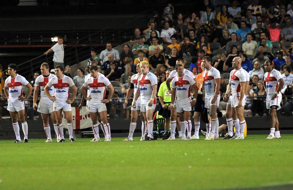 Dejected during a walloping by Australia in 2008