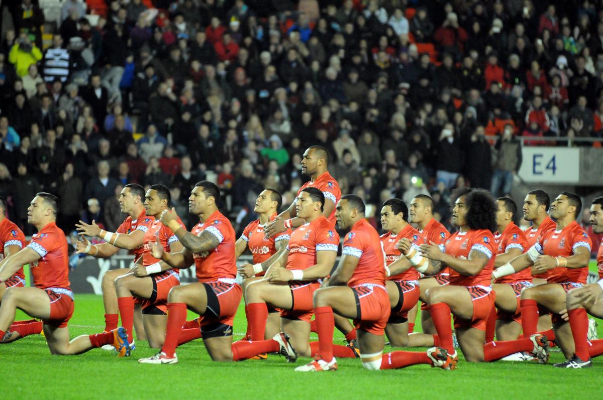 Cook Islands against Tonga at Leigh Sports Village