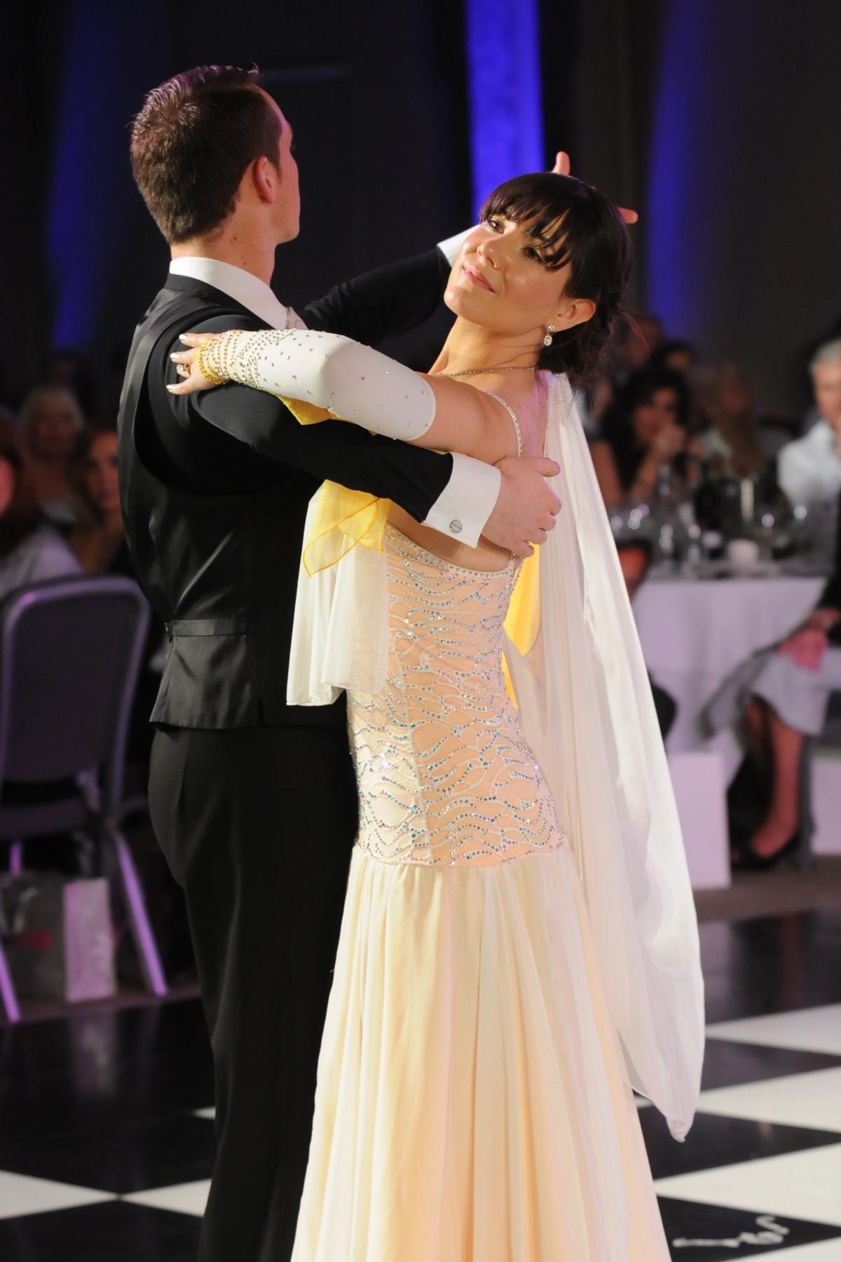 Vicki Stockman takes to the floor for her Viennese waltz