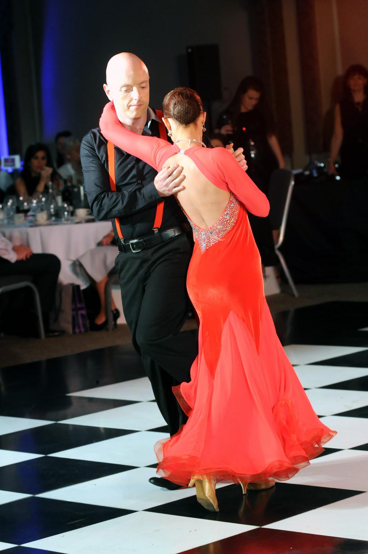 Gary Cookson performs an Argentine tango