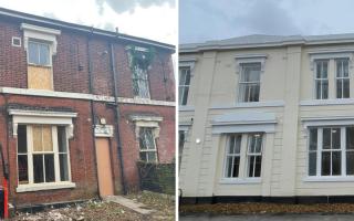 The dilapidated building was completely transformed into a new supported living facility