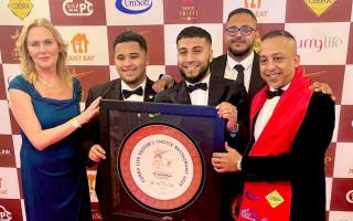 The Raj in Culcheth has won a major prize at this year's Curry Life awards