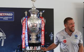Matt Dufty and his Warrington Wolves teammates will hope to take a big step towards getting their hands on the Challenge Cup for real