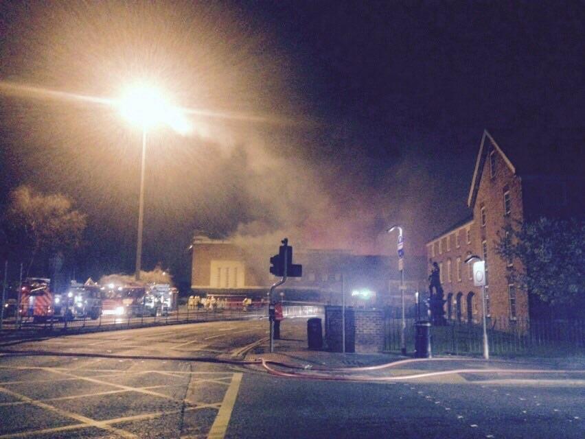 Mr Smith's in flames - submitted by an anonymous Guardian reader.