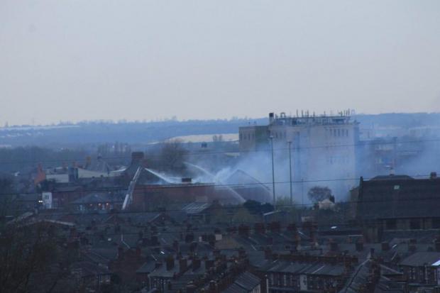 Reader Ian Cornwall's picture was taken from Cantilever Garden Apartments on Station Road.