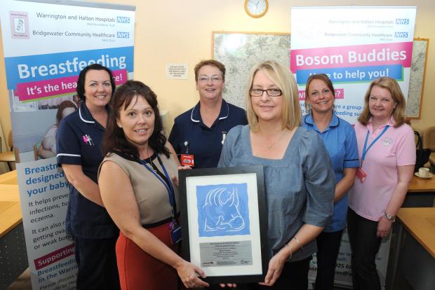 The hospital has been given Unicef’s Baby Friendly Award.