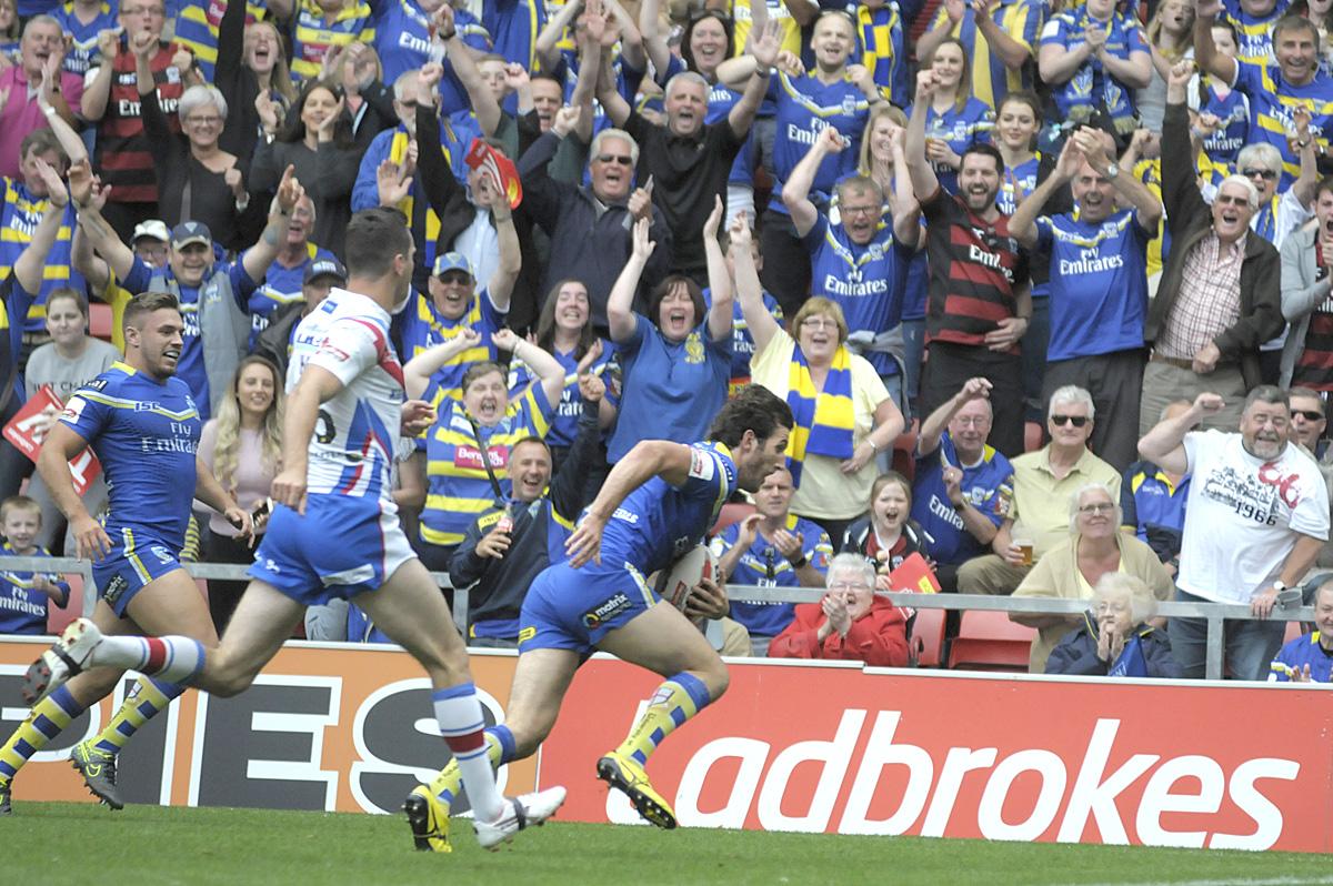 Fans, action and celebrations from the Challenge Cup semi final at Leigh. Pictures by Mike Boden