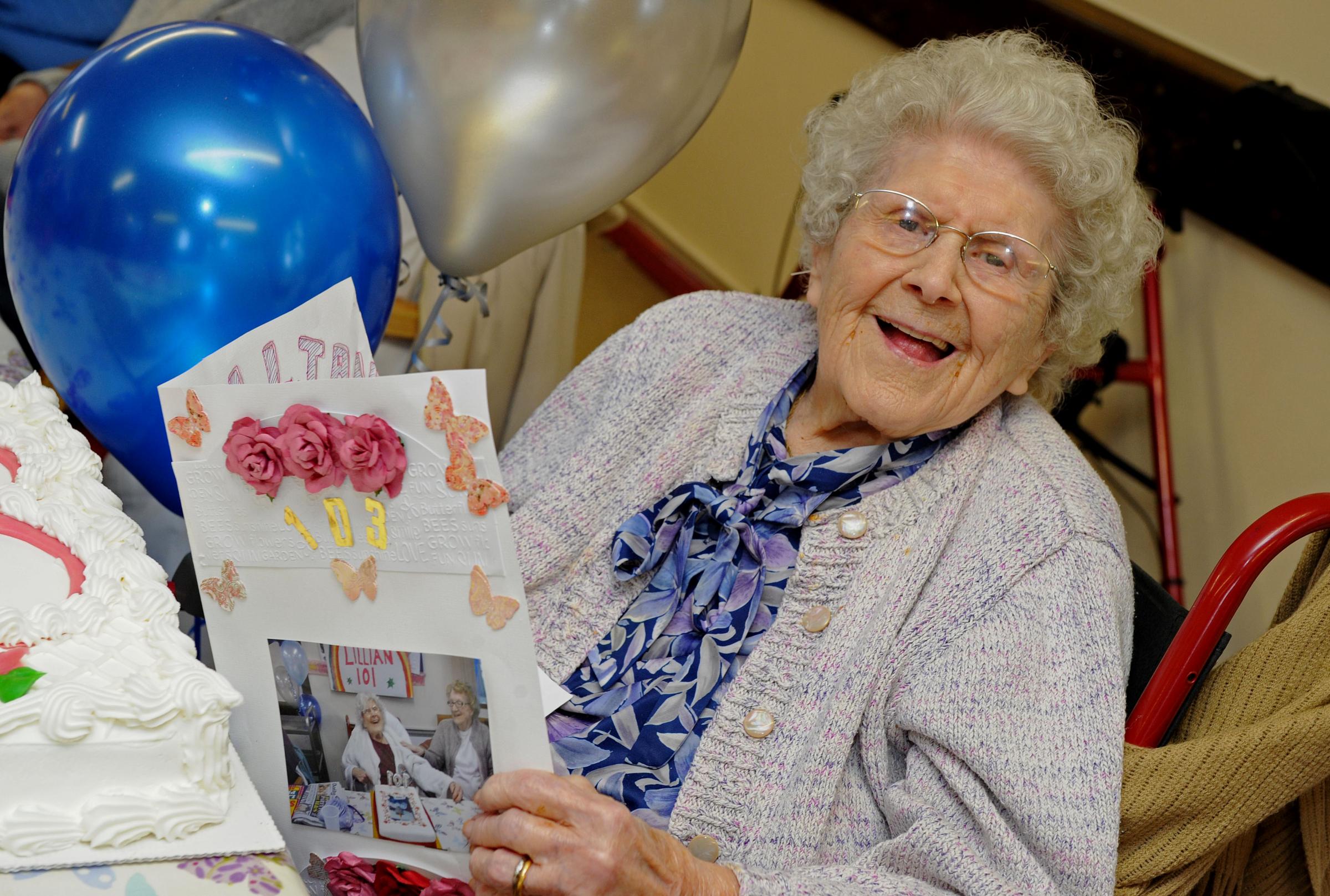 Eating is secret to a long life for 103-year-old