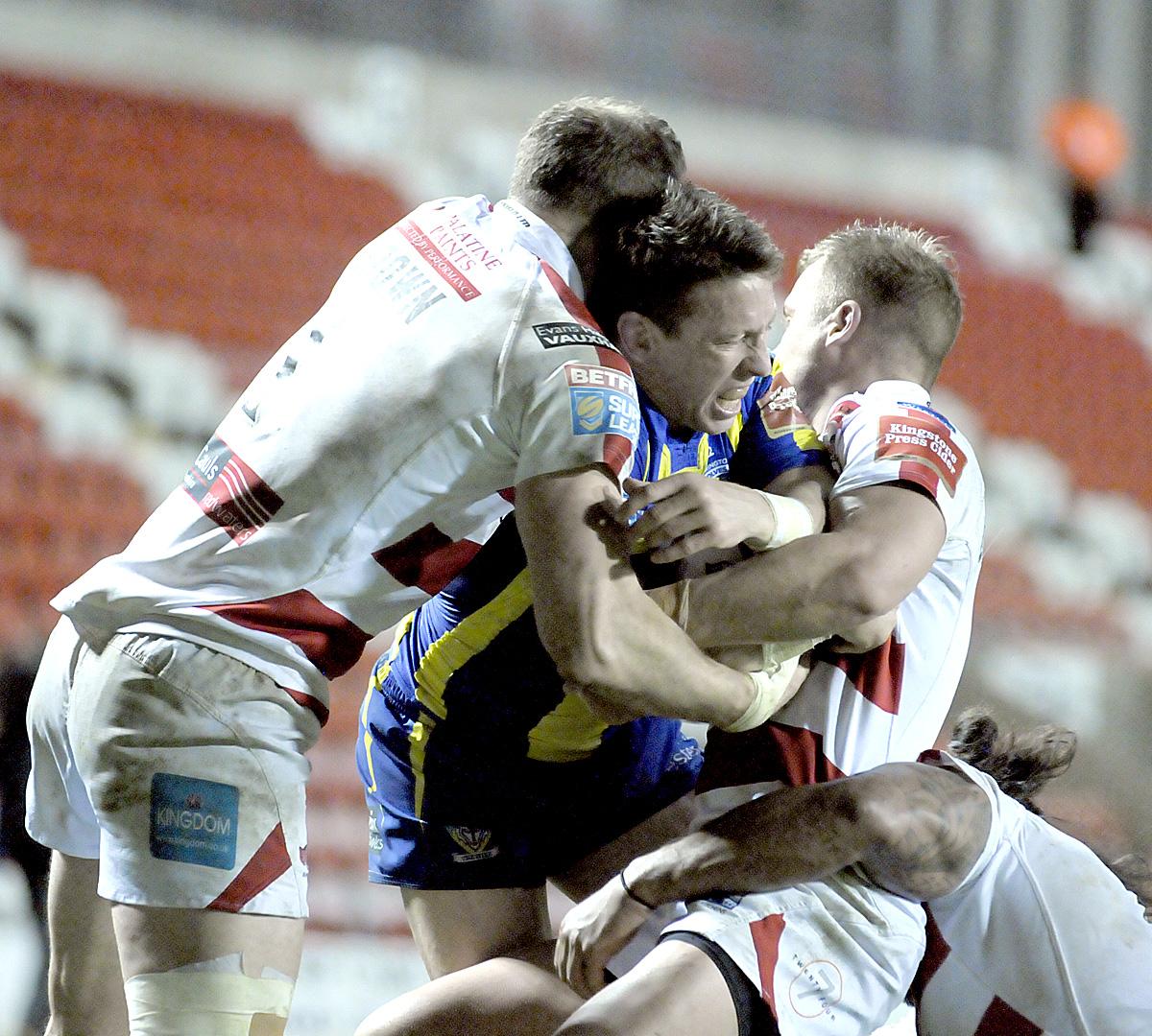 Action from Leigh Sports Village as Tony Smith's men tackle the Super League new boys. Pictures by Mike Boden