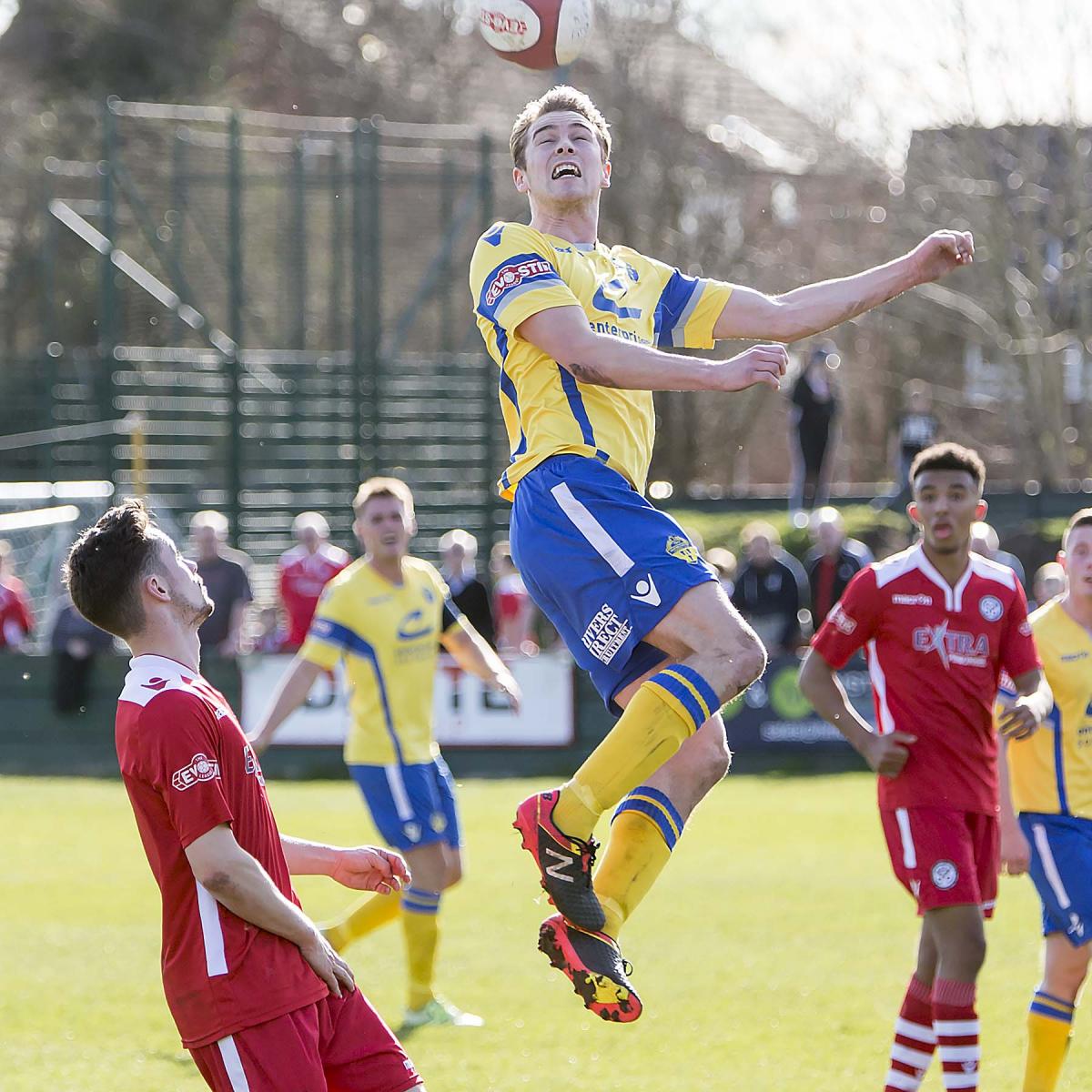 Action from Yellows' victory over Hednesford. Pictures by John Hopkins