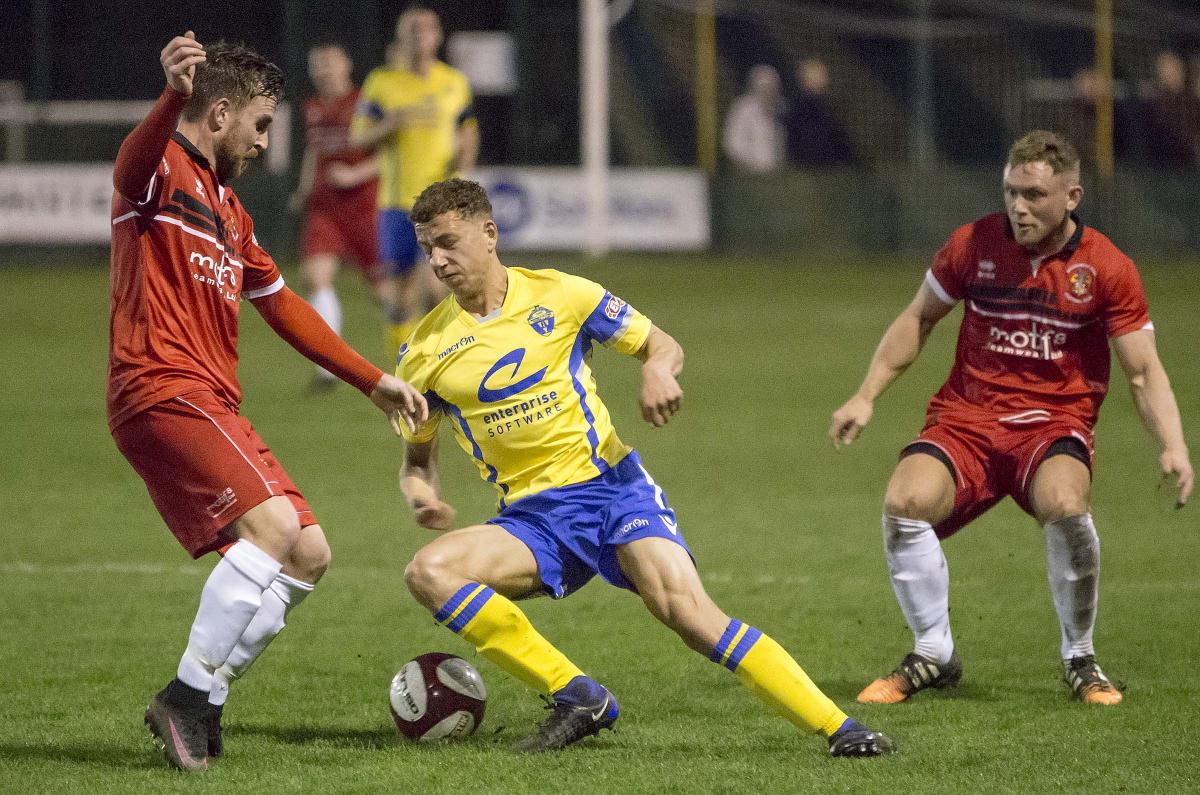 Action from Yellows' 2-0 defeat to Spennymoor on Tuesday night. Pictures by John Hopkins