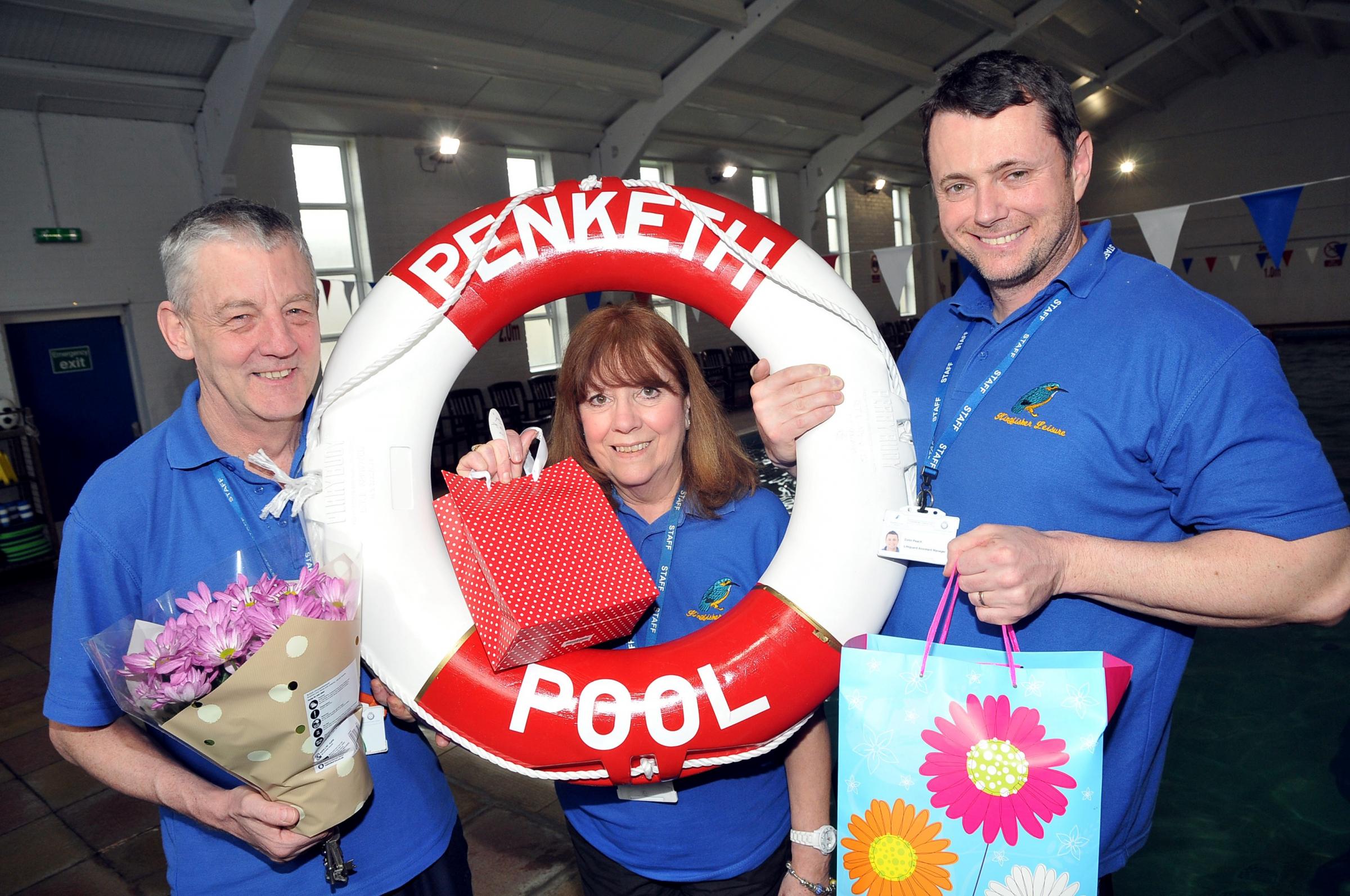 Waving goodbye after almost three decades at Penketh Pool