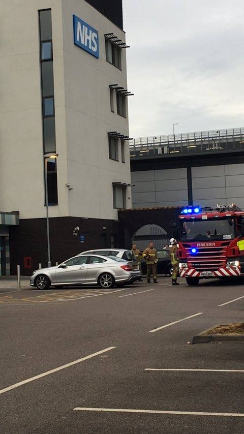 Fire crews called to NHS centre