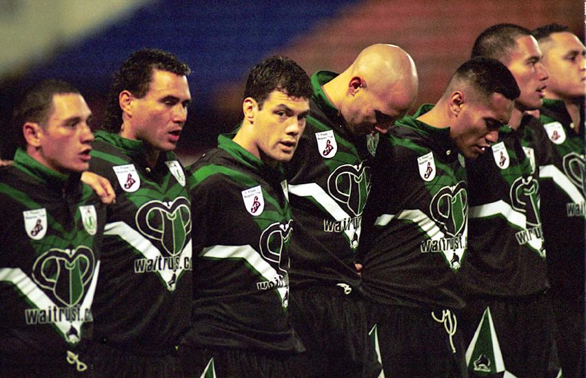 Toa Kohe-Love, ready to do battle for New Zealand Maoris against Ireland in Dublin in 2000