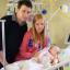 Mark and Sarah in hospital with Scott