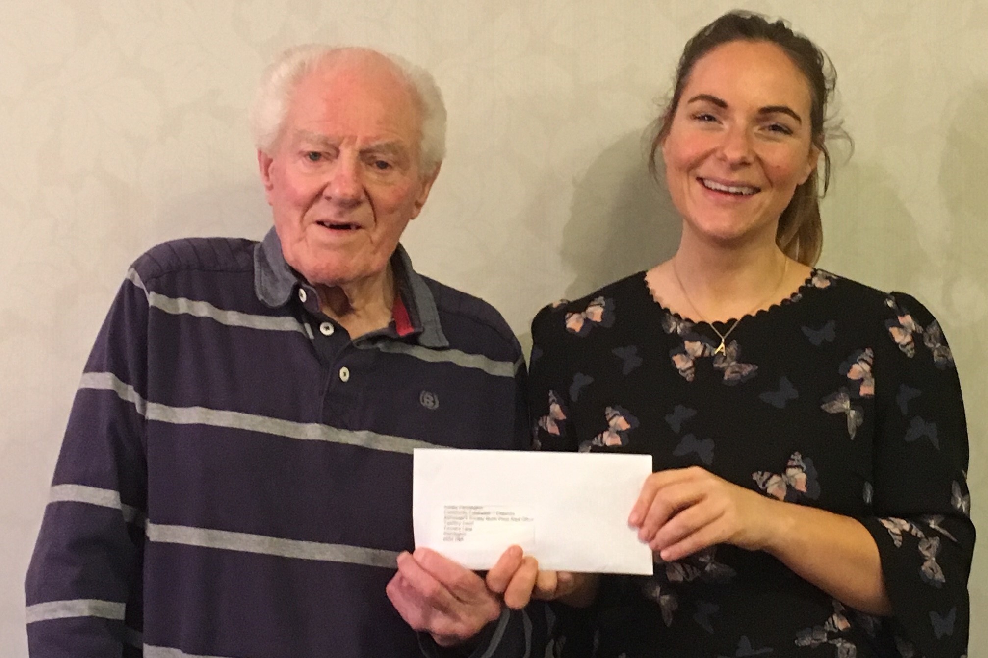 Man donates 90th birthday presents to the Alzheimer's Society