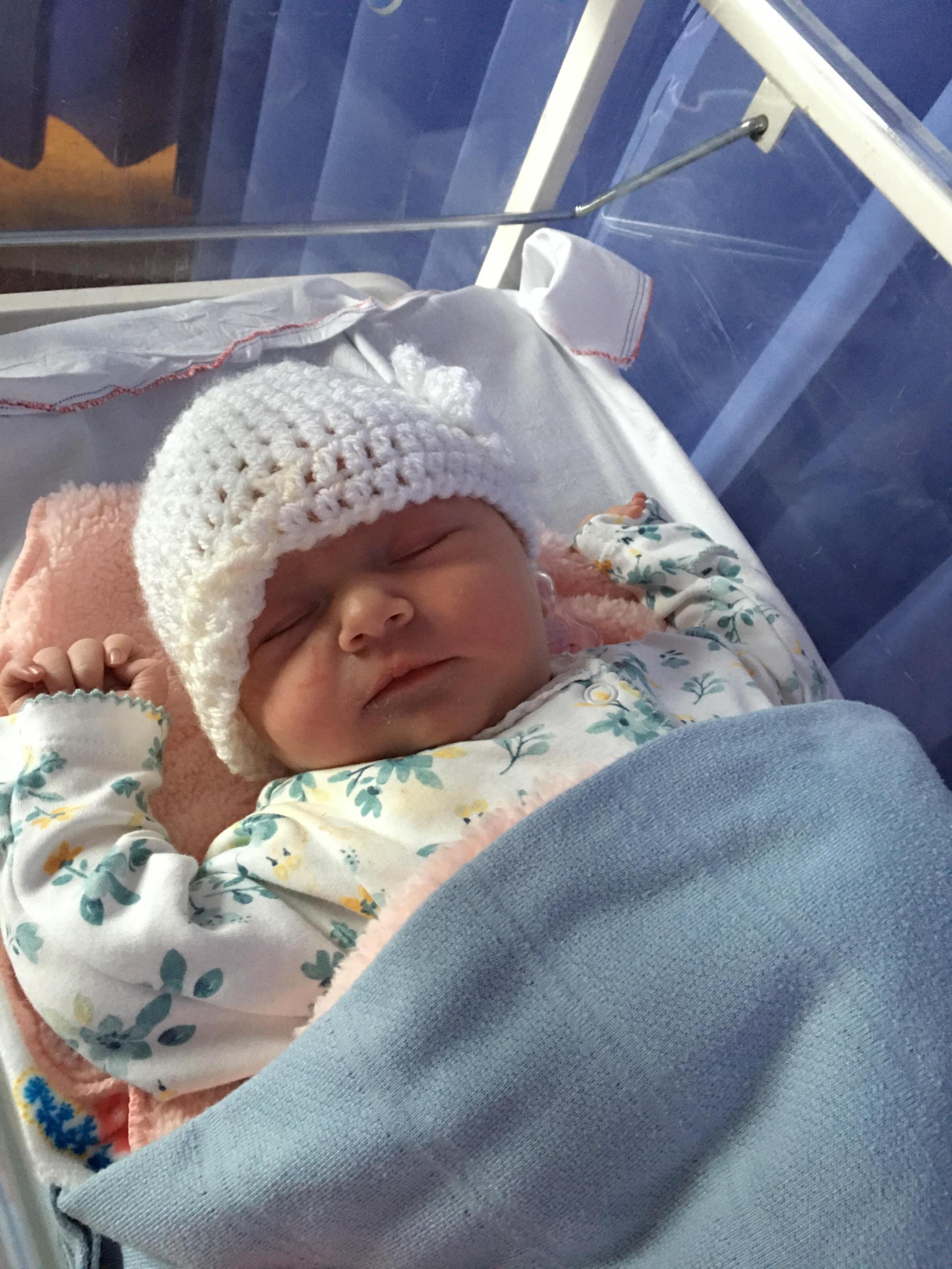 Warrington Guardian: Ella Sophie Picard born May 15, weighing 9lbs from Latchford
