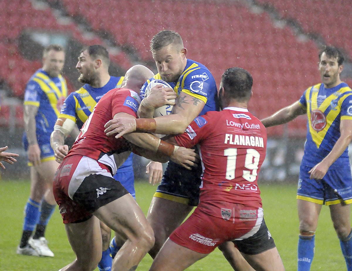 Action from last years semi-final loss to Salford. Picture by Mike Boden
