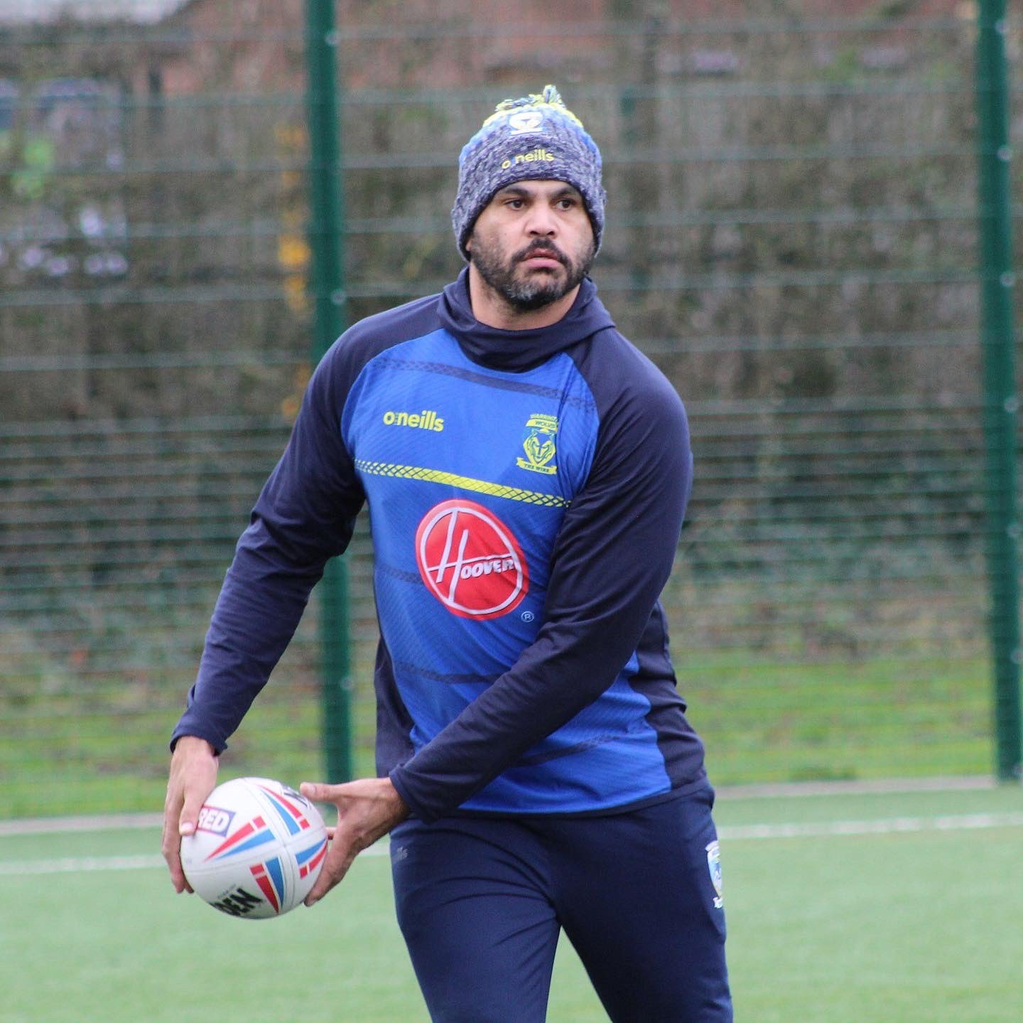 Greg Inglis in training. Picture by Warrington Wolves