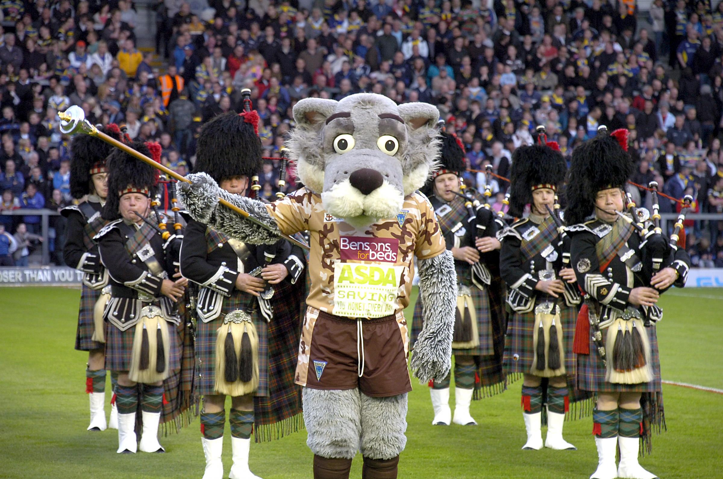2011: Wolfie up to his usual mischief at Warrington Wolves heroes night