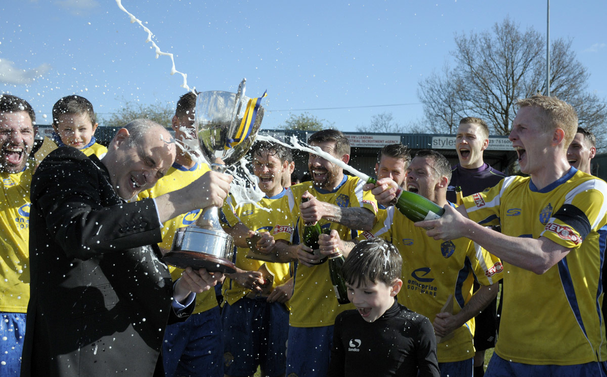 2016: Warrington Town are crowned champions and achieve promotion