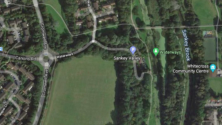 Sankey Valley Park and parking. Picture: Google Maps