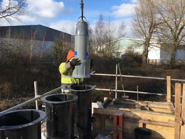 Warrington Guardian: Teams work to upgrade Dallam Brook pumping station