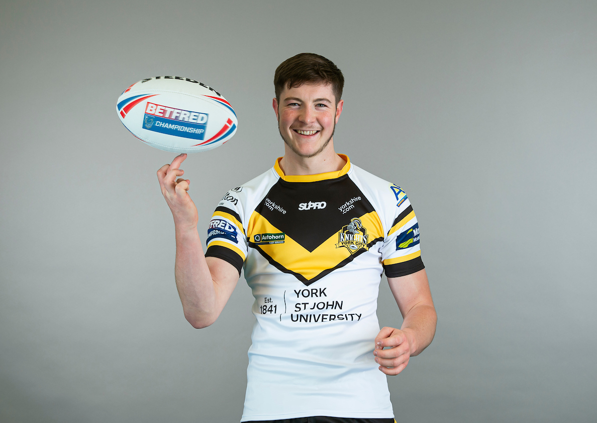 Riley Dean will spend the 2021 season on loan at York City Knights. Picture by SWPix.com